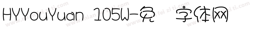 HYYouYuan 105W字体转换